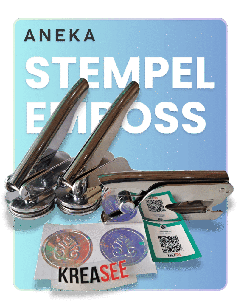 Hasil Stempel Emboss Kreasee